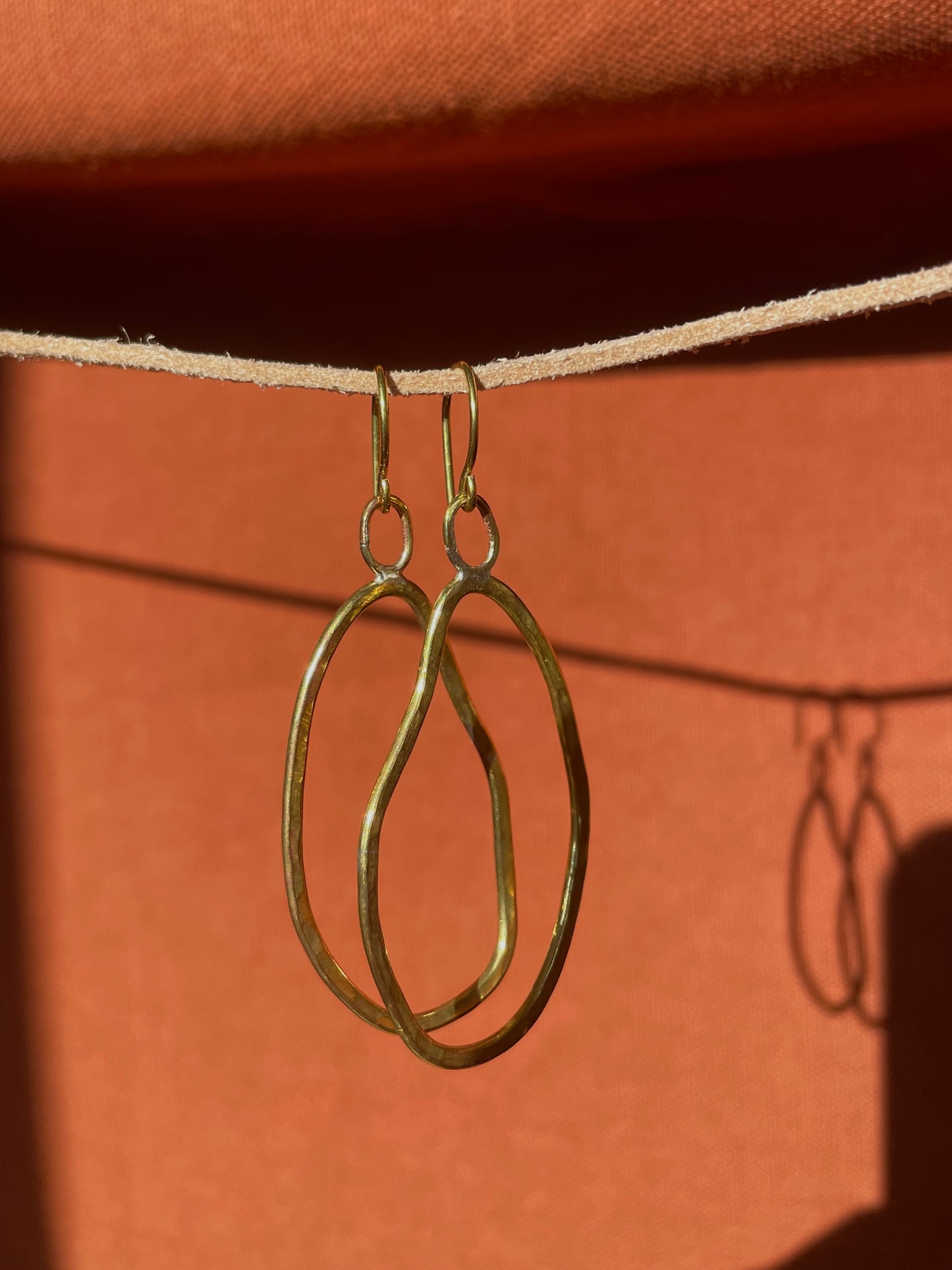 Blob Brass Earrings