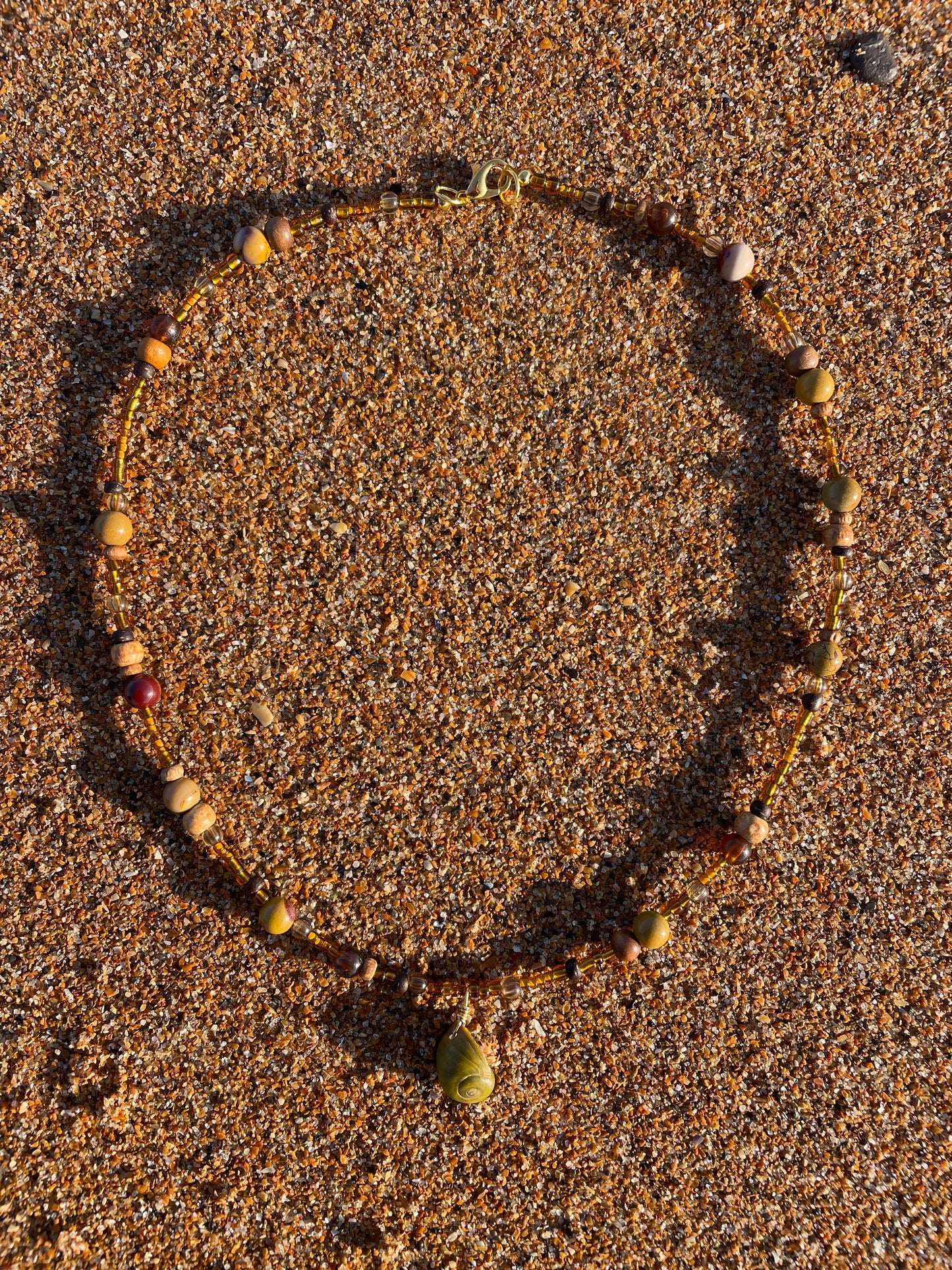 Olive Perwinkle Necklace