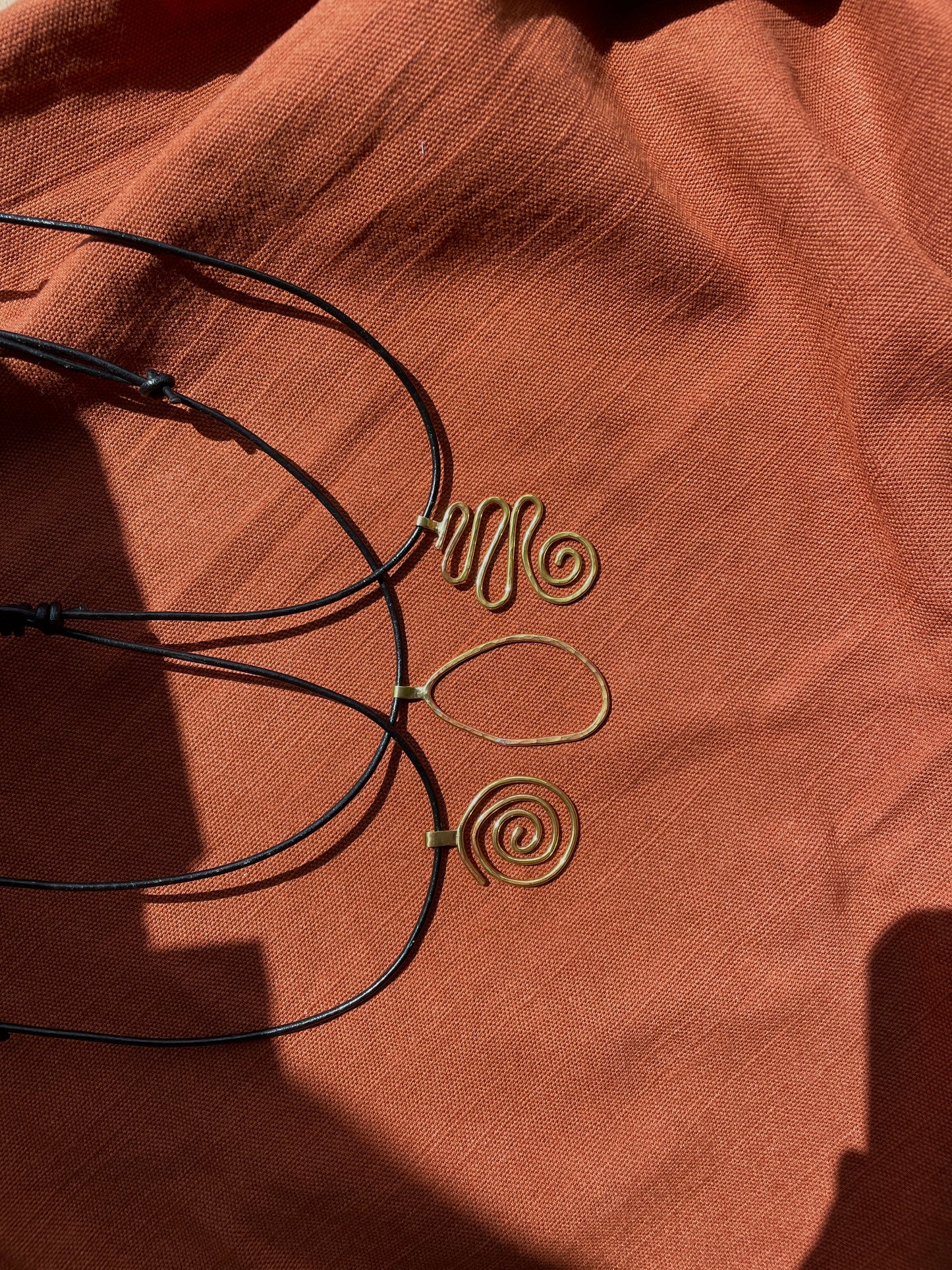 Blob Brass Pendant
