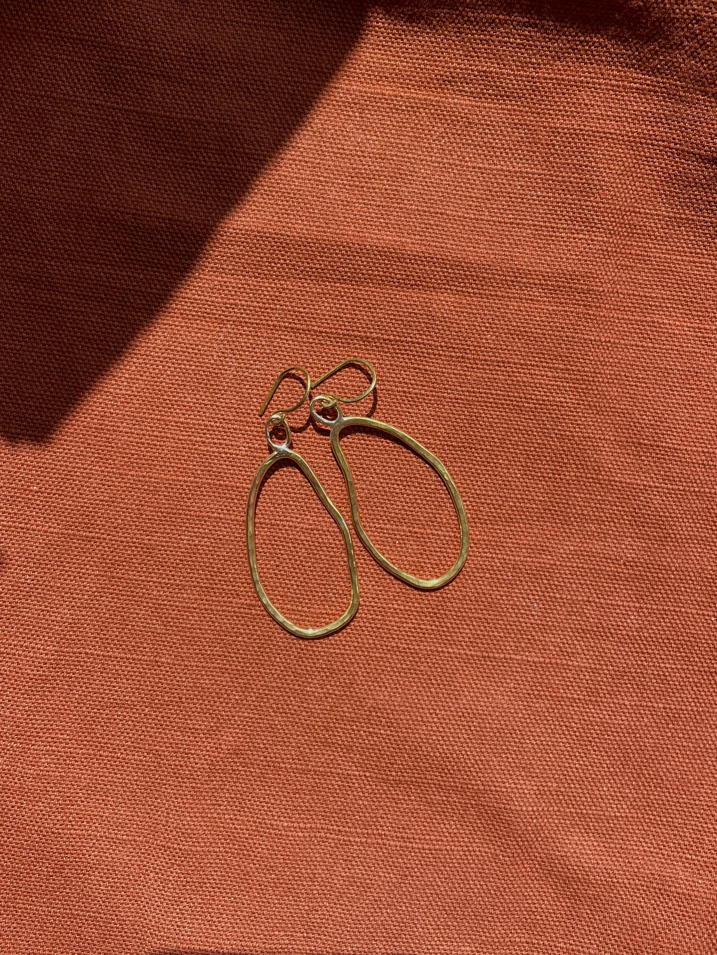 Blob Brass Earrings