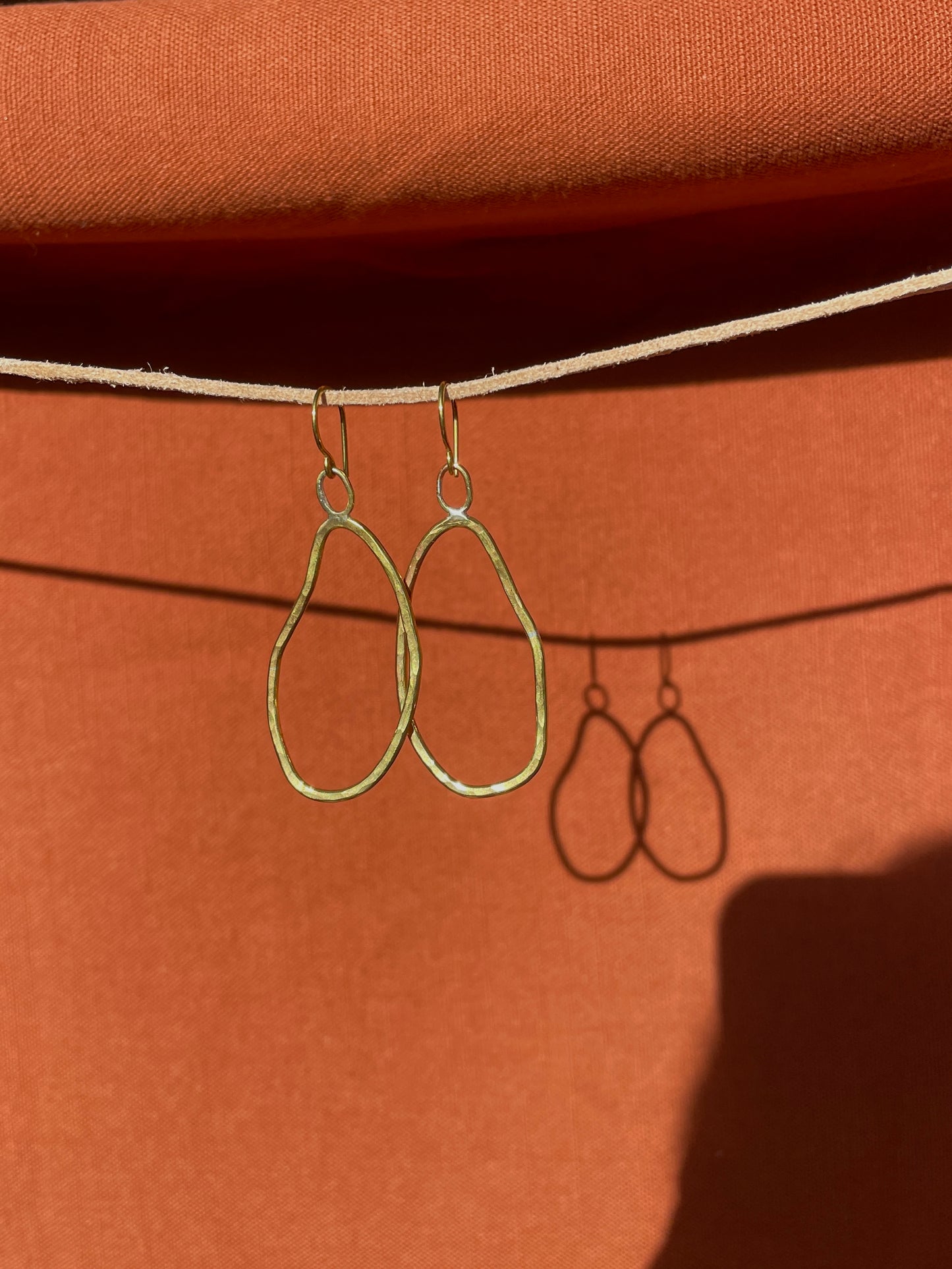 Blob Brass Earrings