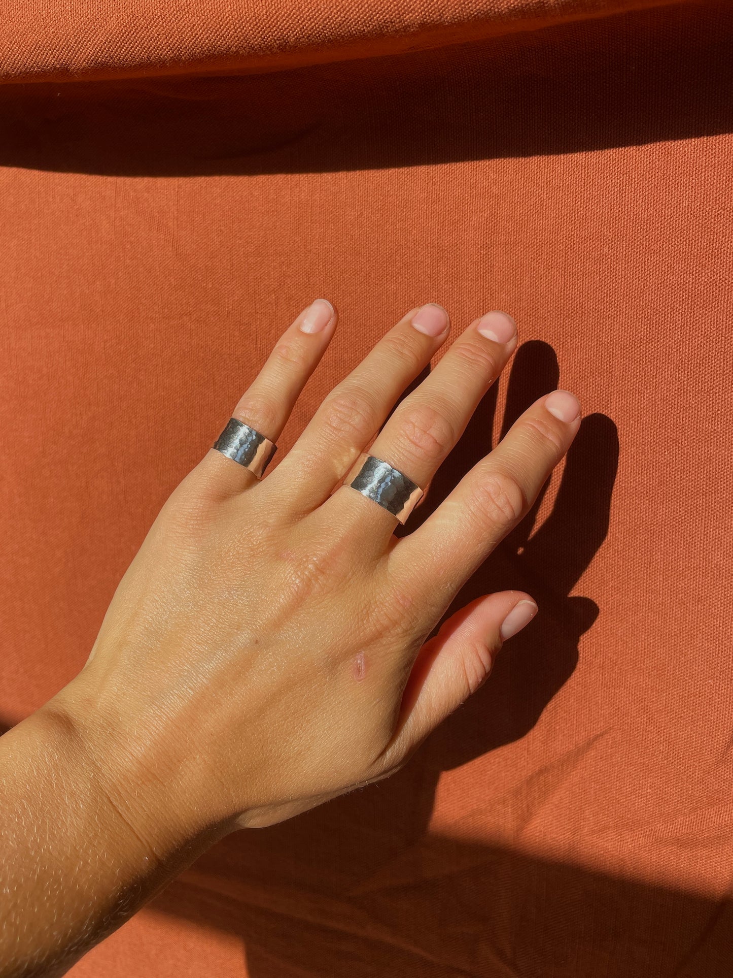 Adjustable Hammered Ring