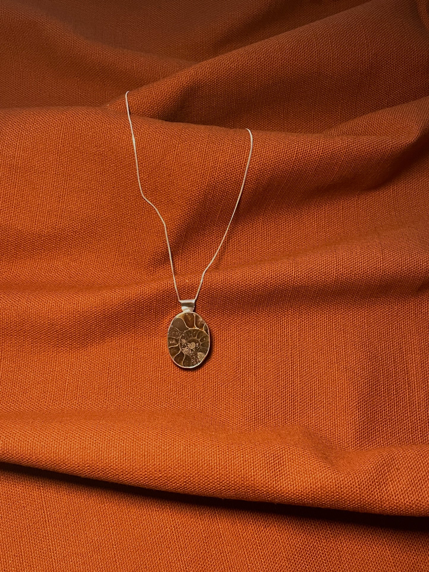Oval Ammonite Pendant