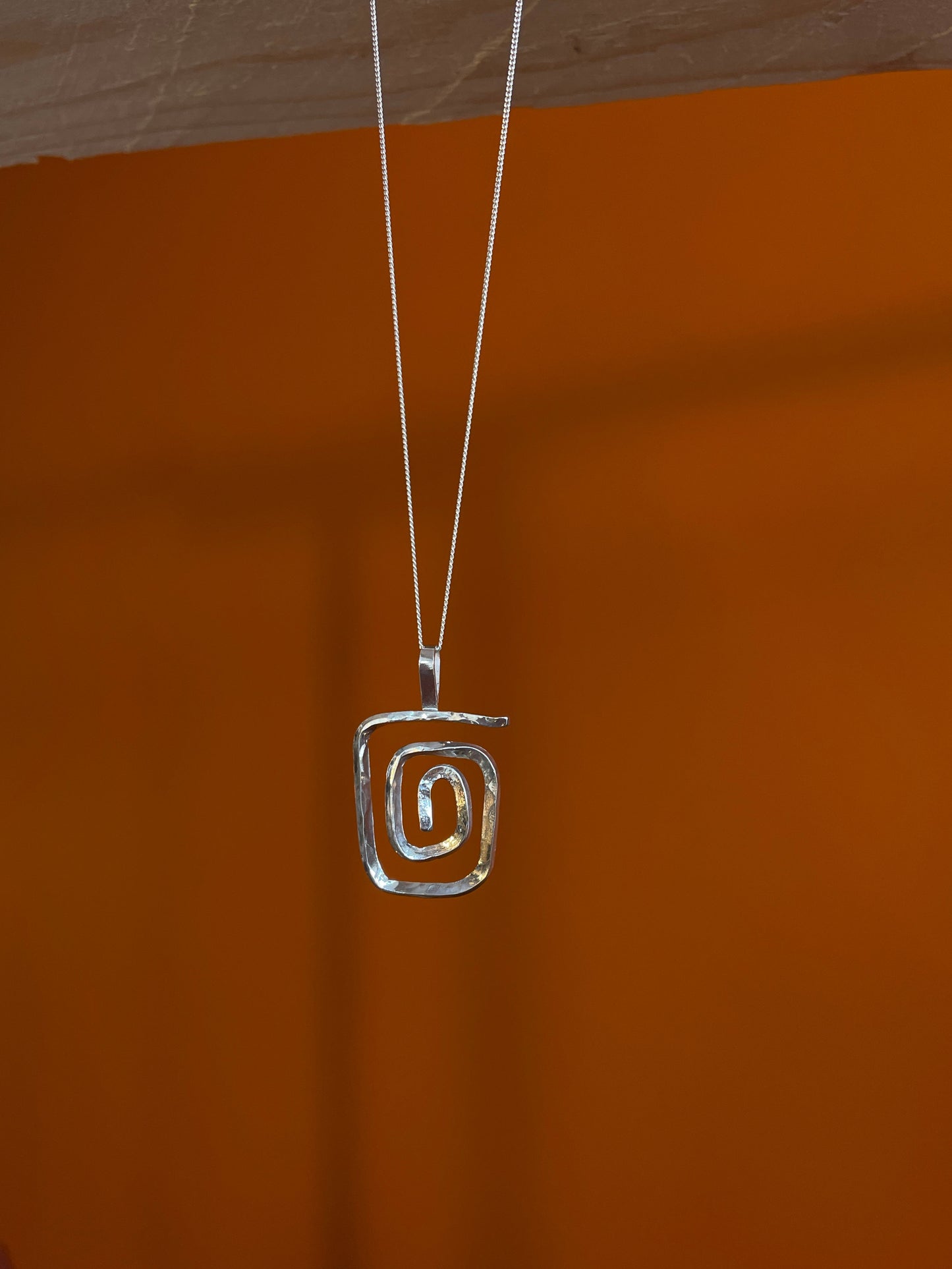 Square Meets Sprial Pendant