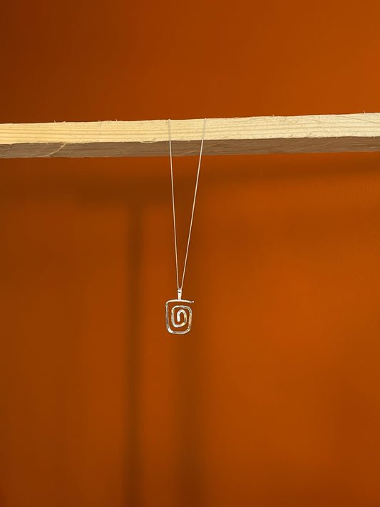 Square Meets Sprial Pendant