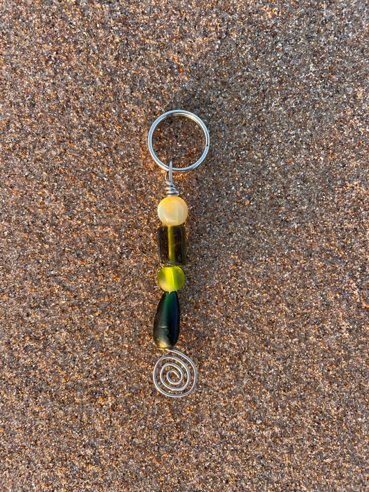 Emerald Swirl Keyring