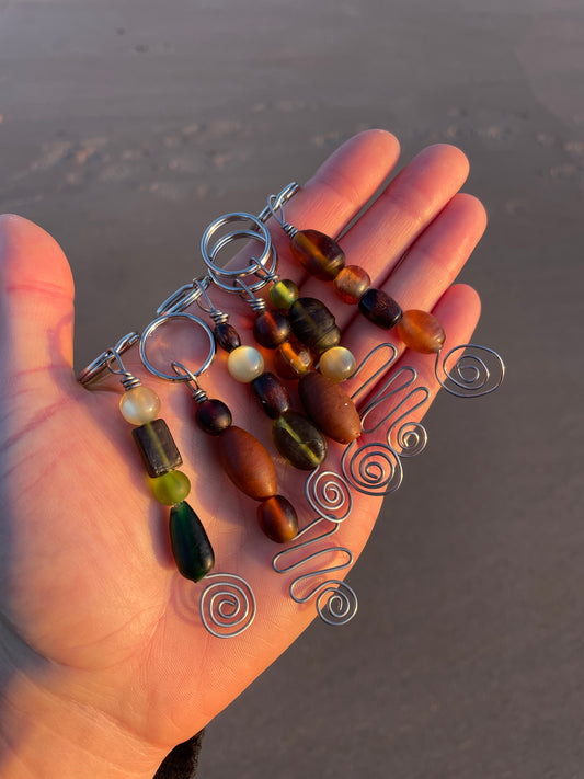 Emerald Swirl Keyring