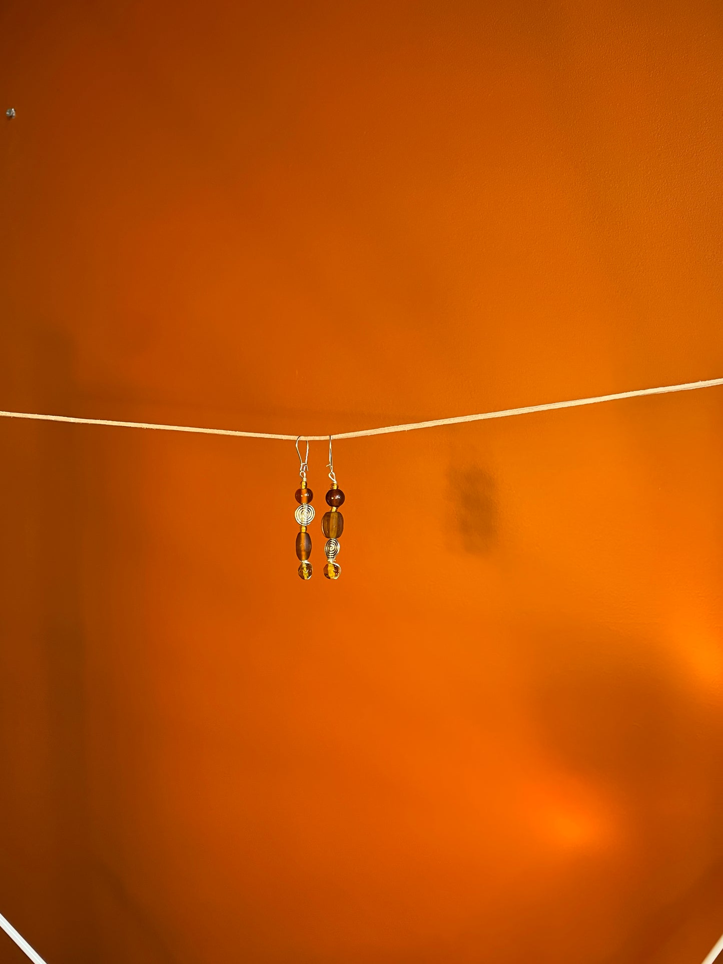 Glassy Spiral Earrings