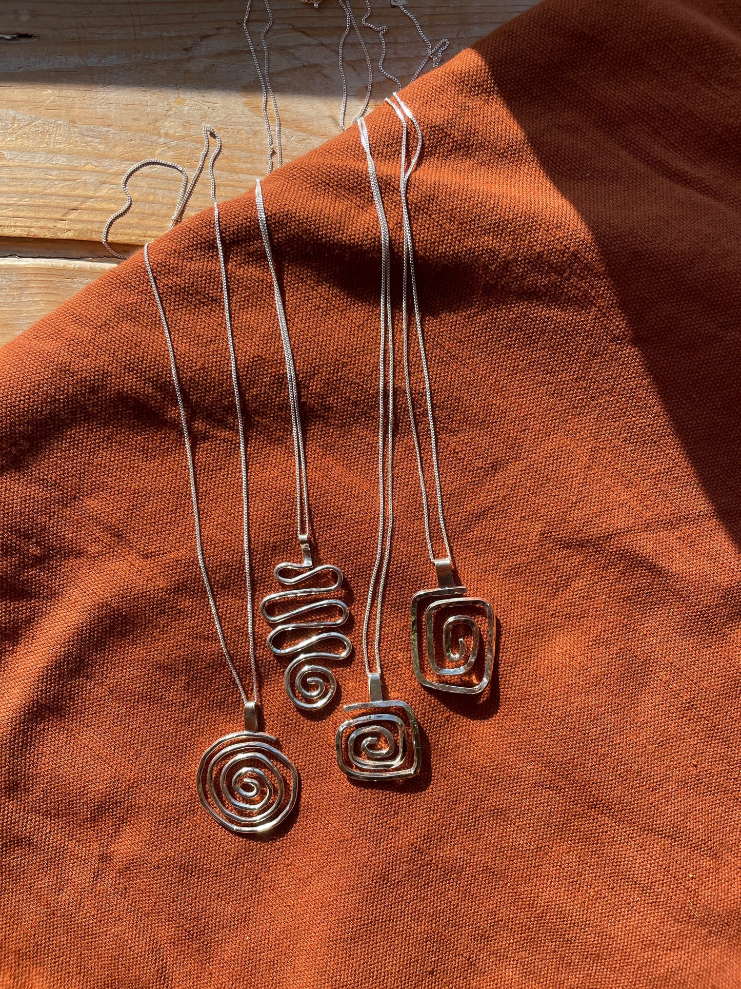 Square Meets Spiral Pendant