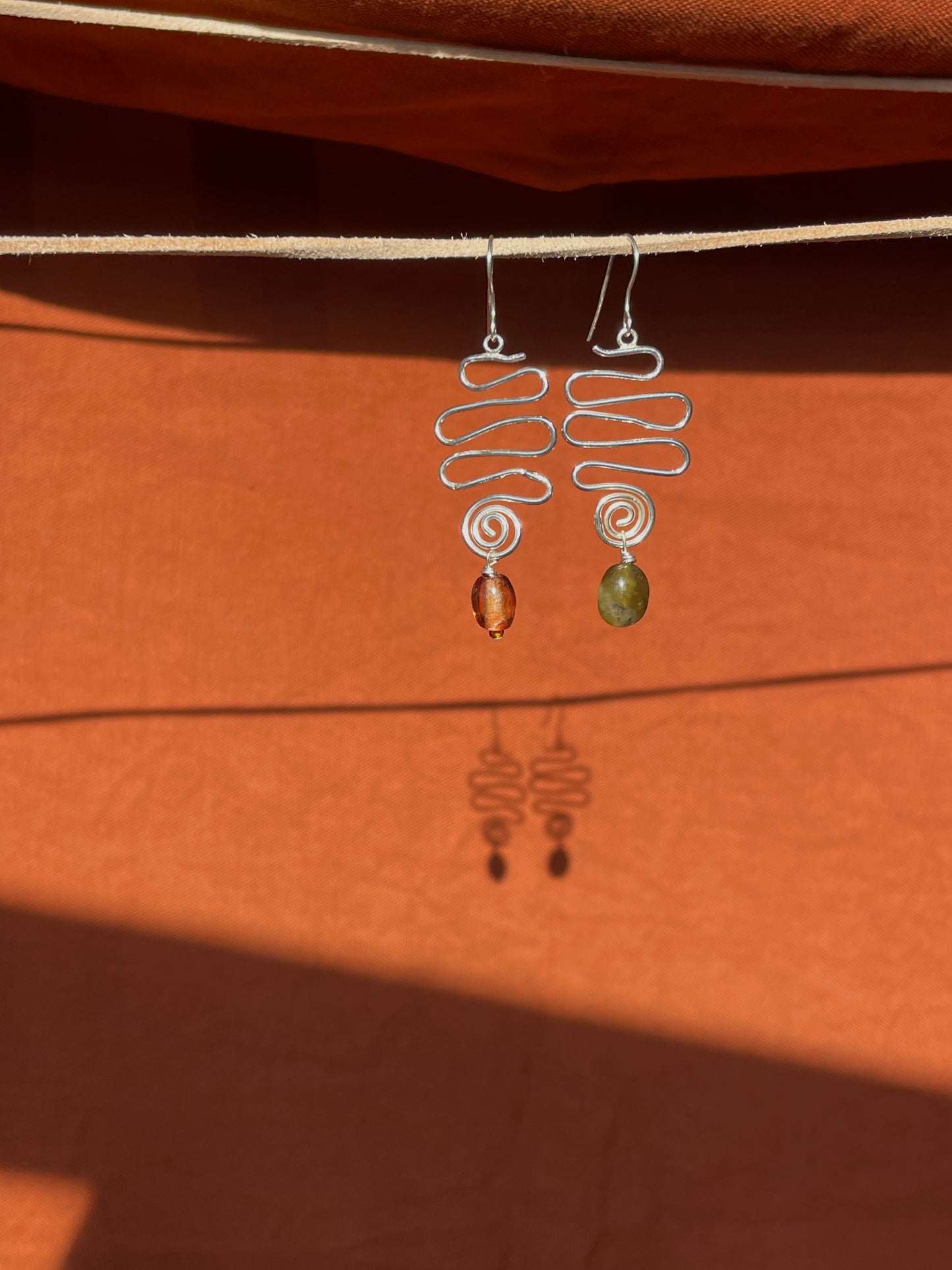 Swirl & Drop Earrings