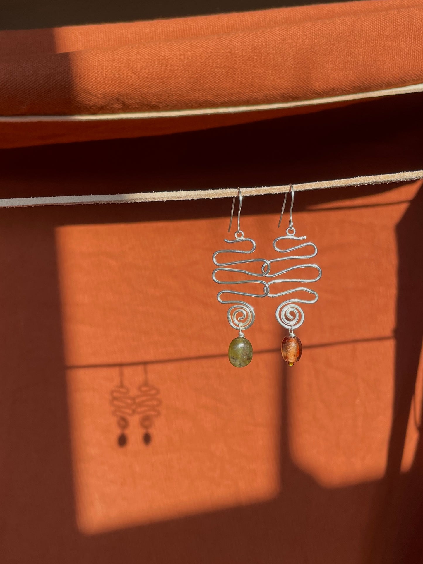 Swirl & Drop Earrings
