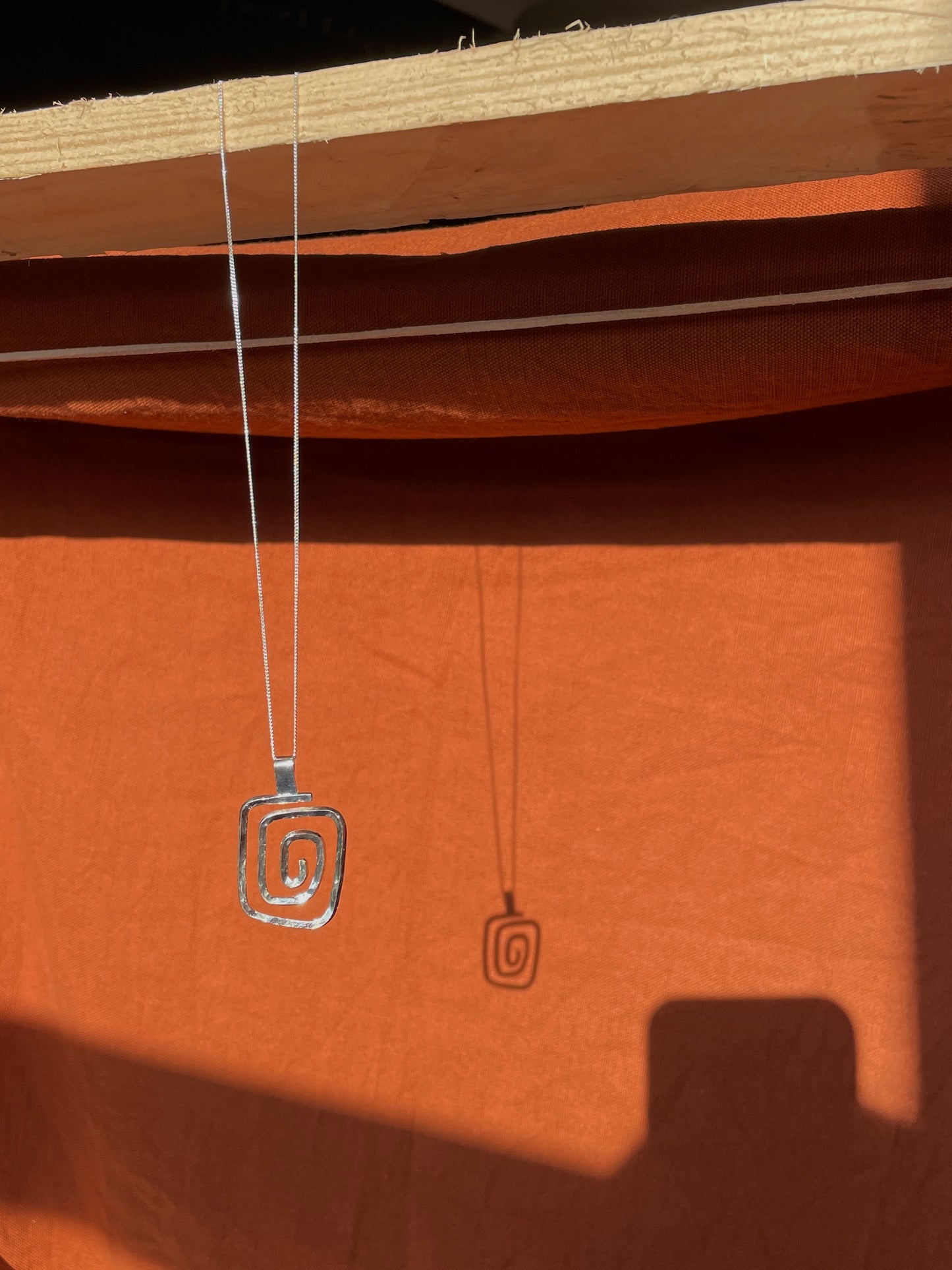 Square Meets Spiral Pendant