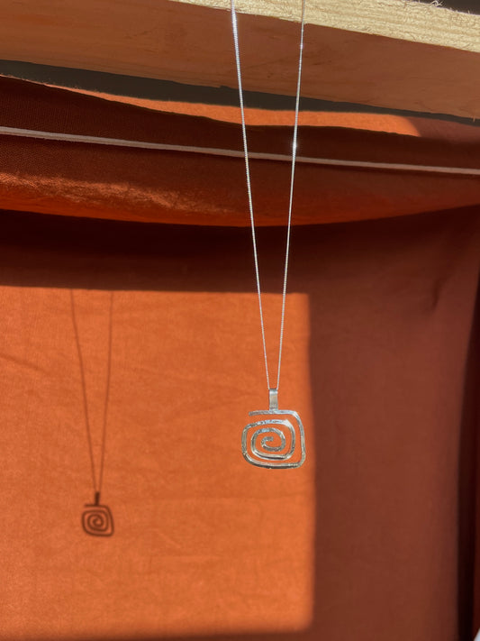 Funky Chunky Square Pendant