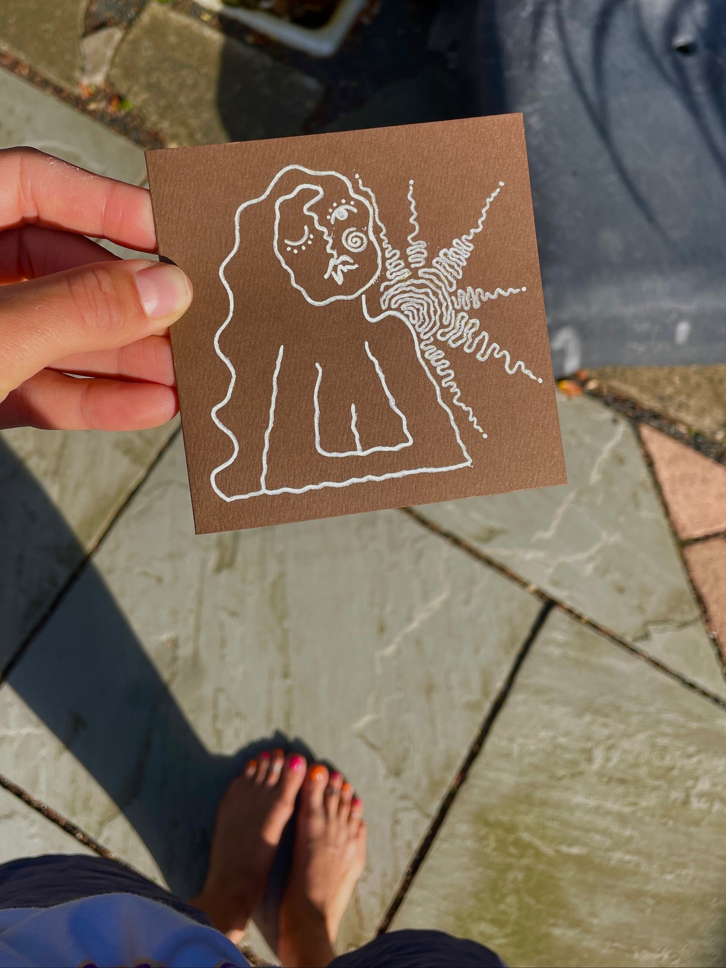 Wavy Lady Card