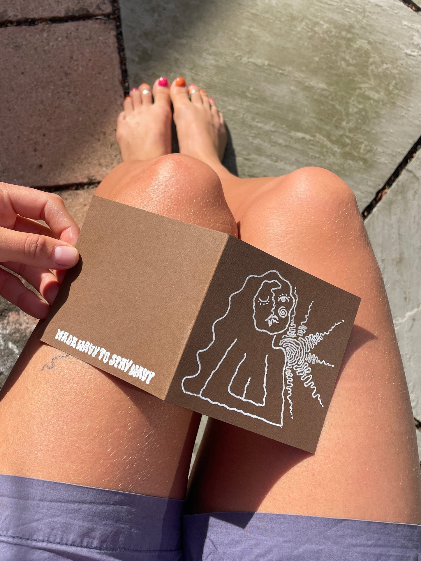 Wavy Lady Card