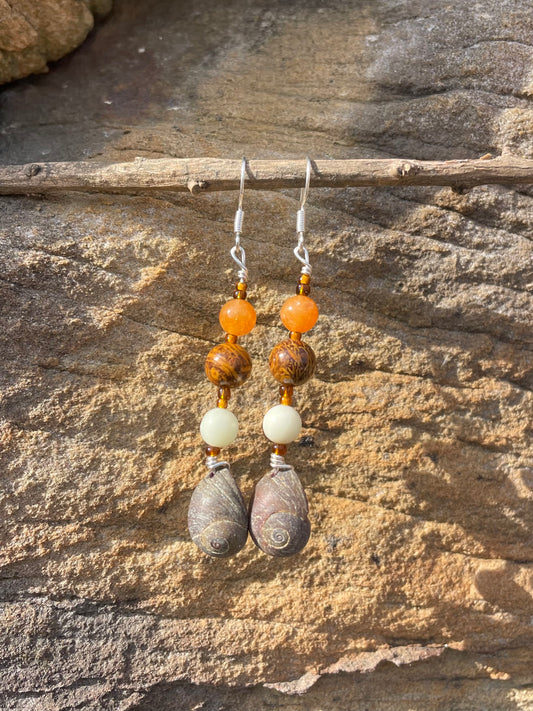 Tiger Periwinkle Earrings